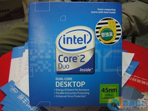 45nm  Intel2 E8200 